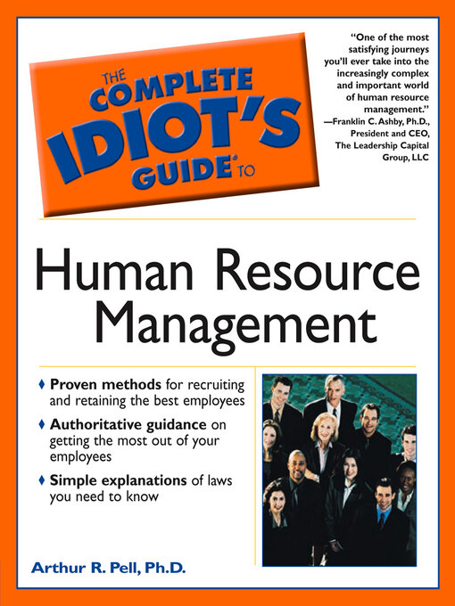 Title details for The Complete Idiot's Guide to Human Resource Management by Arthur Pell - Wait list
